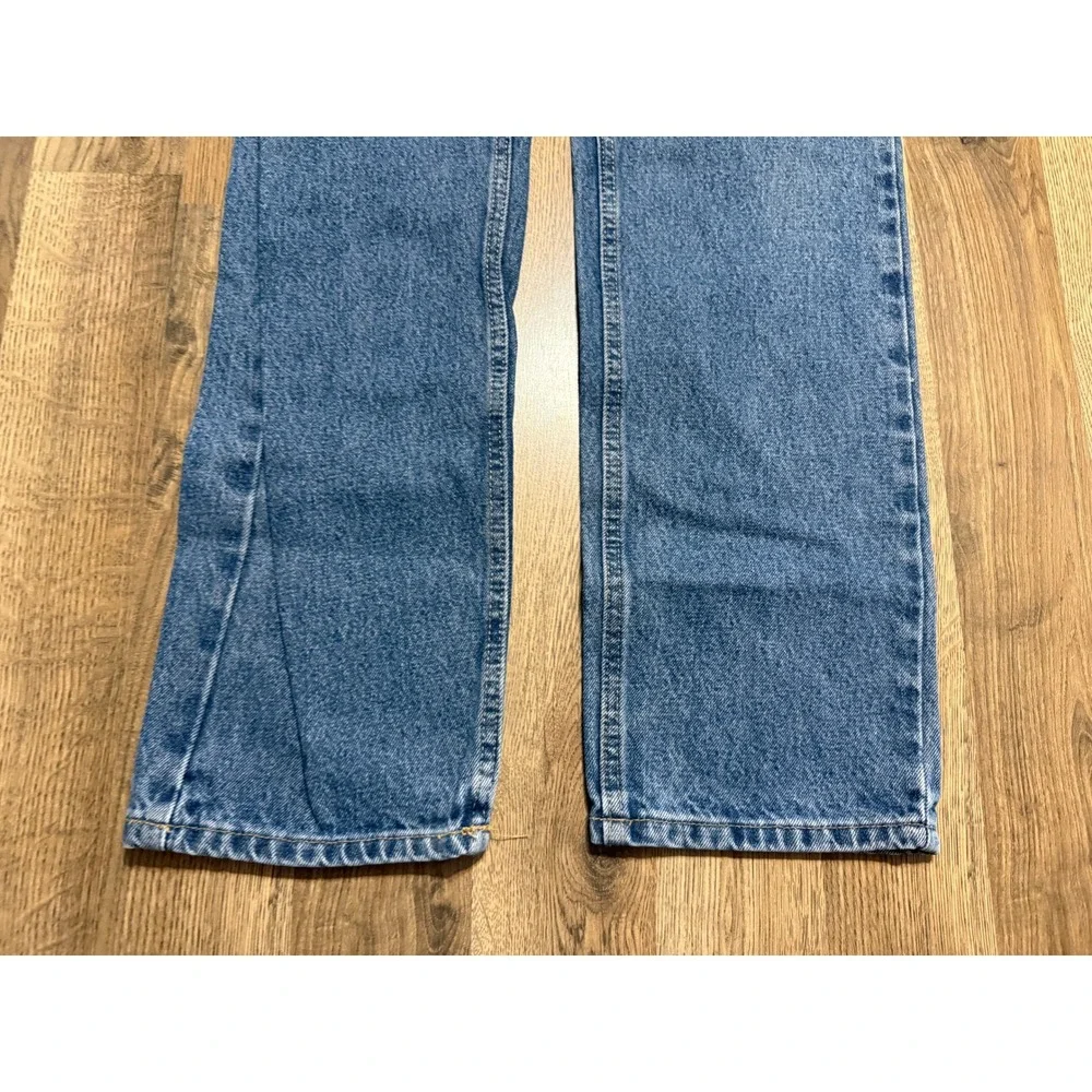 Wrangler Jeans Mens 35x34 Blue Adult Straight Leg Denim Excellent
